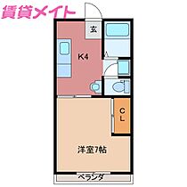 Twin　Court  ｜ 三重県津市一身田平野（賃貸アパート1K・2階・25.00㎡） その2