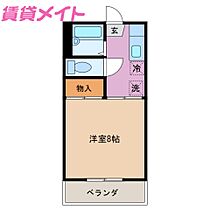 アミー　B棟  ｜ 三重県津市栗真町屋町（賃貸アパート1K・2階・24.50㎡） その2