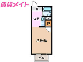 サミーホワイト  ｜ 三重県津市一身田中野（賃貸アパート1K・1階・17.01㎡） その2