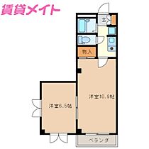 セピアMAISON 21  ｜ 三重県津市一身田平野（賃貸マンション2K・1階・38.70㎡） その2