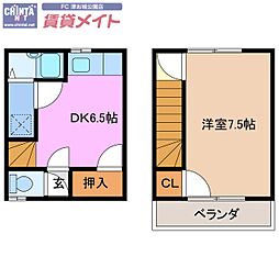 アン・セーヌ・メゾン 1DKの間取図画像