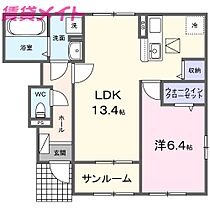 セシルII  ｜ 三重県津市本町（賃貸アパート1LDK・1階・50.87㎡） その2