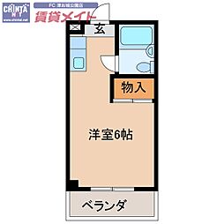 コーポアポロ 3階/-