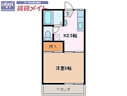 間取図画像 1K