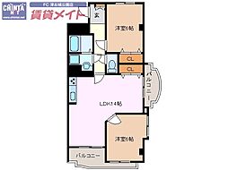 ウィングロワレ 2階/-