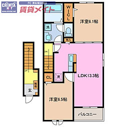 ラルース　Ａ 2階