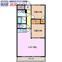 🉐敷金礼金0円！🉐リパルティーレ津新町　A棟