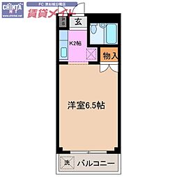 コート江戸橋 1Kの間取図画像