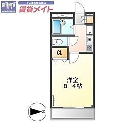 ユーハウス津 1階/-