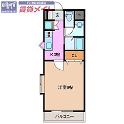 マンション芸濃 3階/-