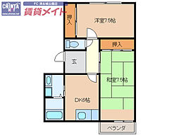 CASADEBTENESTAR 2DKの間取図画像