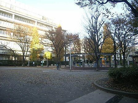 園内には複合遊具、すべり台、砂場、鉄棒が設置され子ども達は工夫をしながら遊んでいます。砂場はパーゴラのあるエリアに設置され日陰もあります。