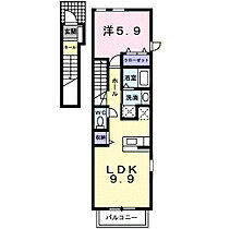 クリプトメリア　アヴェニュ－  ｜ 大阪府河内長野市松ケ丘中町（賃貸アパート1LDK・2階・42.37㎡） その2