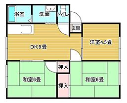 ジョイフルファミリーＡ棟 102 ｜ 佐賀県唐津市和多田大土井（賃貸アパート3DK・1階・51.90㎡） その2