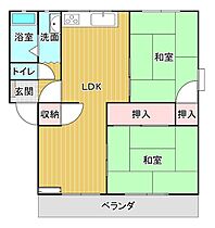 フレグランスパイン A101 ｜ 佐賀県唐津市和多田大土井（賃貸アパート2LDK・1階・54.00㎡） その2