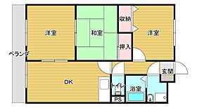 エスポワール平田 203 ｜ 佐賀県唐津市和多田本村（賃貸マンション3DK・2階・61.00㎡） その2