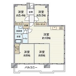 エクレール泉台 4LDKの間取図画像