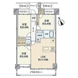 間取図画像 3LDK
