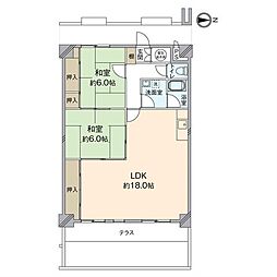 間取図画像 2LDK