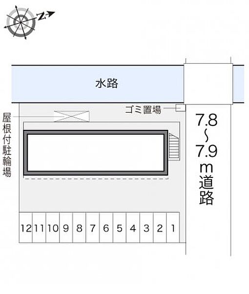 レオパレスウィステリア ｜広島県福山市東手城町2丁目(賃貸アパート1K・1階・23.18㎡)の写真 その3