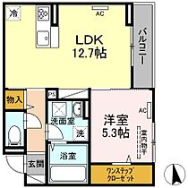 クレール  ｜ 広島県福山市新市町大字新市（賃貸アパート1LDK・1階・45.21㎡） その2