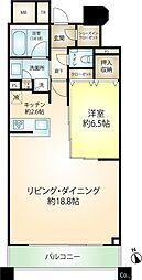 ザ・クレストタワー熱海 1LDKの間取図画像