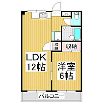 ファインハウス  ｜ 長野県塩尻市大門三番町（賃貸アパート1LDK・1階・39.74㎡） その2