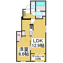 長野県塩尻市大字広丘堅石（賃貸アパート1LDK・1階・50.81㎡） その2