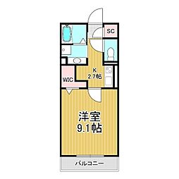 間取図画像 1K