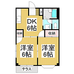 間取図画像 2DK