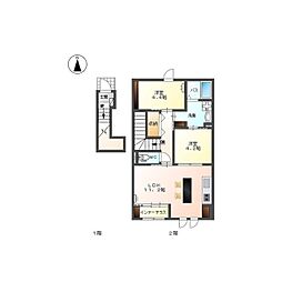 Alphadia(アルファディア) 2LDKの間取図画像