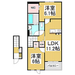 ソッフィオーネ2 2LDKの間取図画像