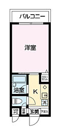 第5浅岡ビル 1Kの間取図画像