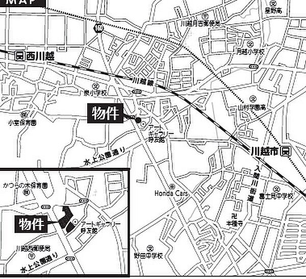地図を拡大表示
