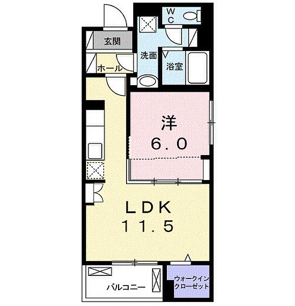 オリエンス 401｜千葉県流山市駒木(賃貸マンション1LDK・4階・41.92㎡)の写真 その2