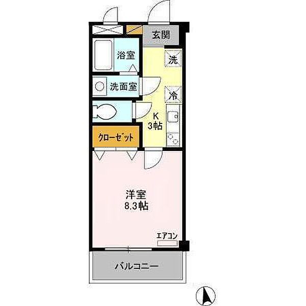 ボヌール柏の葉キャンパス 303｜千葉県柏市若柴(賃貸マンション1K・3階・30.96㎡)の写真 その2