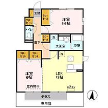 千葉県流山市西初石3丁目1454-2（賃貸アパート2LDK・1階・61.53㎡） その2