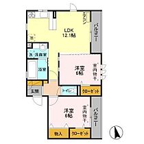 千葉県柏市小青田2丁目2-6（賃貸アパート2LDK・2階・57.24㎡） その2