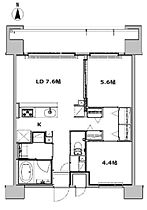 B CITY ART RESIDENCE CENTRAL PARK 702 ｜ 千葉県流山市前平井125-1（賃貸マンション2LDK・7階・52.65㎡） その2