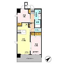 千葉県流山市おおたかの森西1丁目8-7（賃貸マンション2LDK・6階・53.95㎡） その2