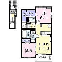 千葉県柏市大室1269-14（賃貸アパート2LDK・2階・57.54㎡） その2