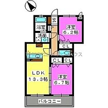 ステラ蔵上 302 ｜ 佐賀県鳥栖市蔵上２丁目244（賃貸マンション2LDK・3階・60.61㎡） その2