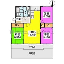 グランドゥール筑紫野 101 ｜ 福岡県筑紫野市上古賀１丁目20-43（賃貸マンション3LDK・1階・69.59㎡） その2