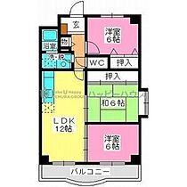 パークサイド井上II 405 ｜ 福岡県春日市大土居２丁目104（賃貸マンション3LDK・4階・68.00㎡） その2