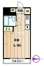 パレ・ドール中野第5 ワンルームの間取図画像