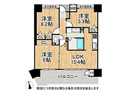 グランプレステージ西神戸ガーデンヒルズ 3LDKの間取図画像
