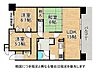 間取り：LDK15帖の南向きバルコニー！収納豊富な3LDKです！