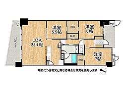 グルーブ須磨潮見台プレミアム 3LDKの間取図画像