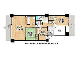 ヴィオス西神3番館 3LDKの間取図画像