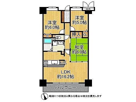各居室収納スペース付きの3LDK!